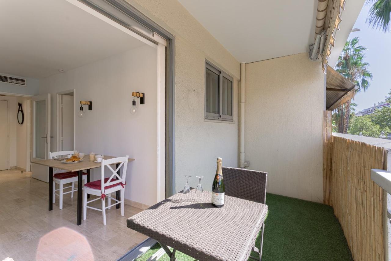 Cosy Studio - Centre Cannes - Terrasse - Clim - Wifi エクステリア 写真